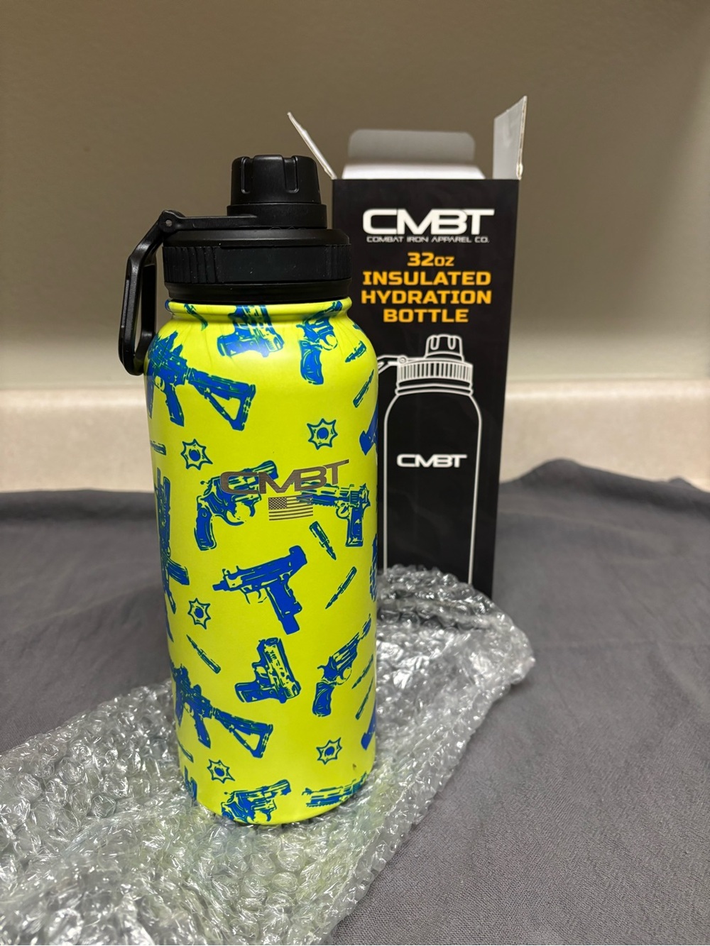 Combat Iron Apparel water bottle